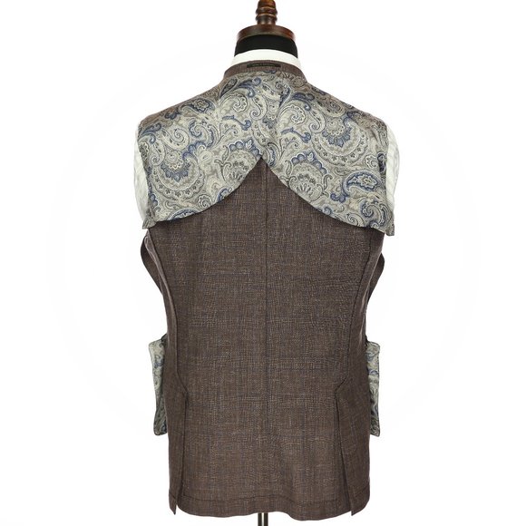 J. Hilburn Vitale Barberis Canonico Wool Cotton Linen Silk Blend Sport Coat 40R - Picture 10 of 12